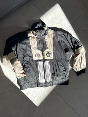 Vintage Oakland Raiders Reversible Jacket Puffer Parka 90s XL
